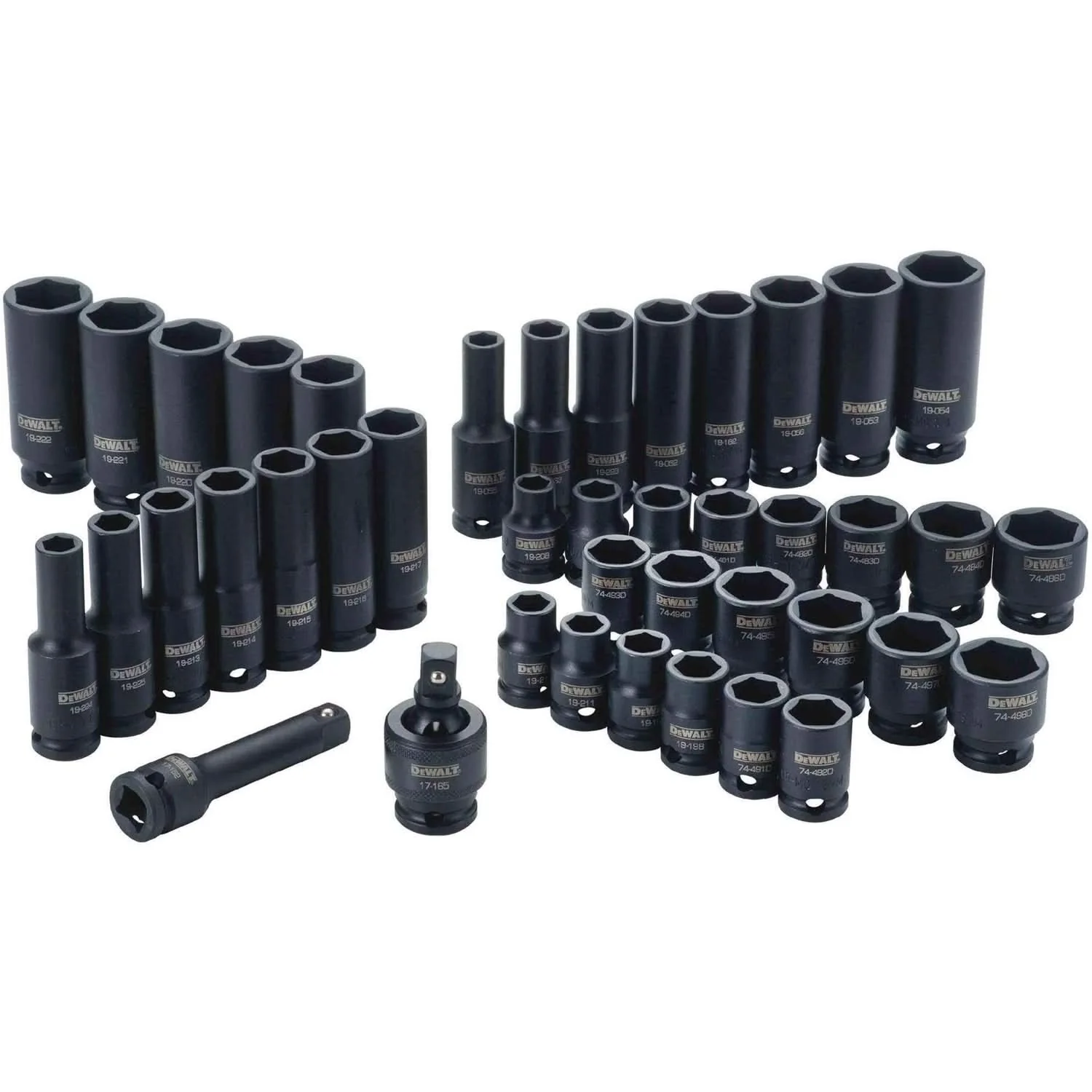 Dewalt DWMT19248 42 Piece 3/8-in Drive Combination Impact Socket Set - 6 Point - Image 2