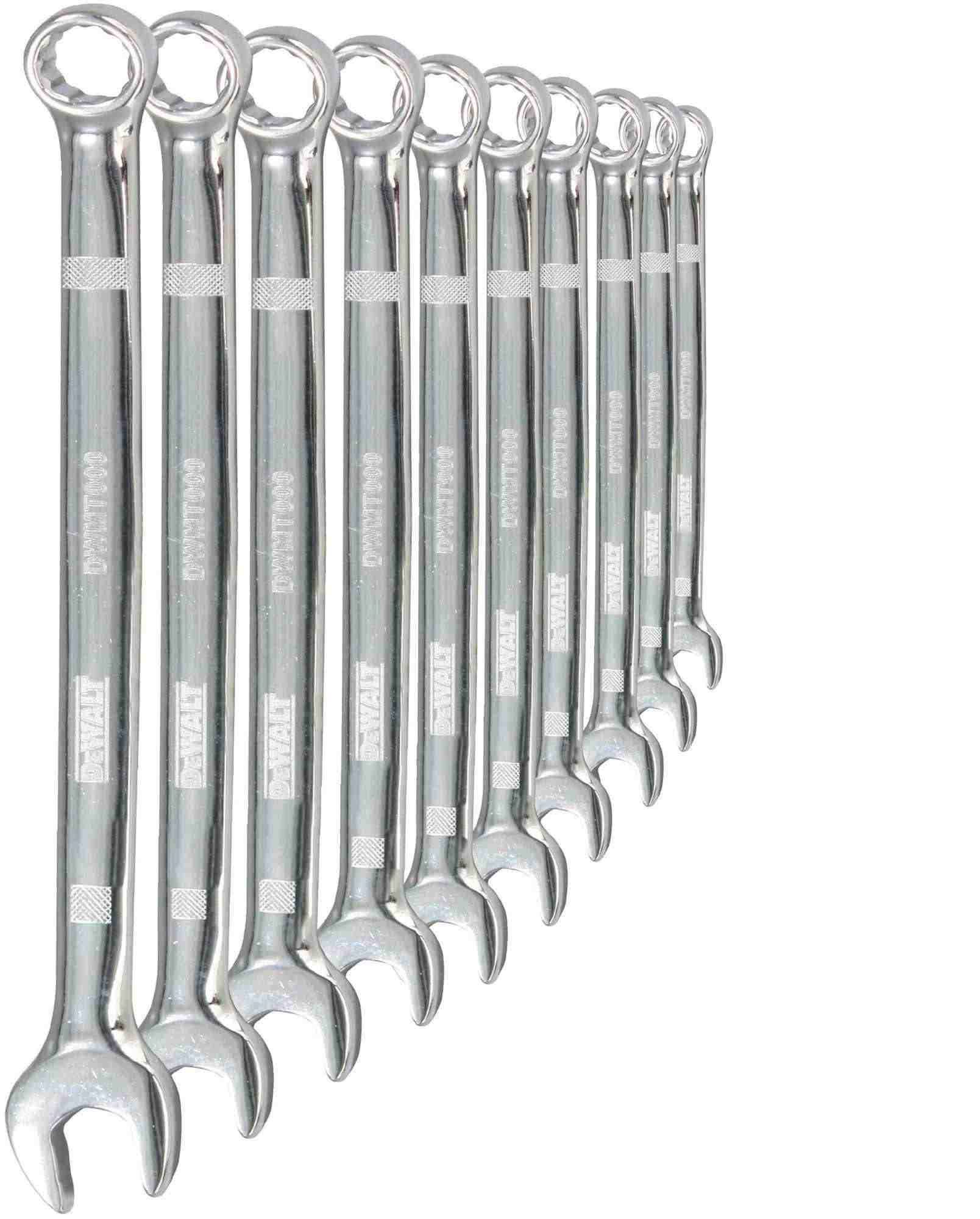 Dewalt DWMT72166 10 Piece Combination Metric Wrench Set - Image 2