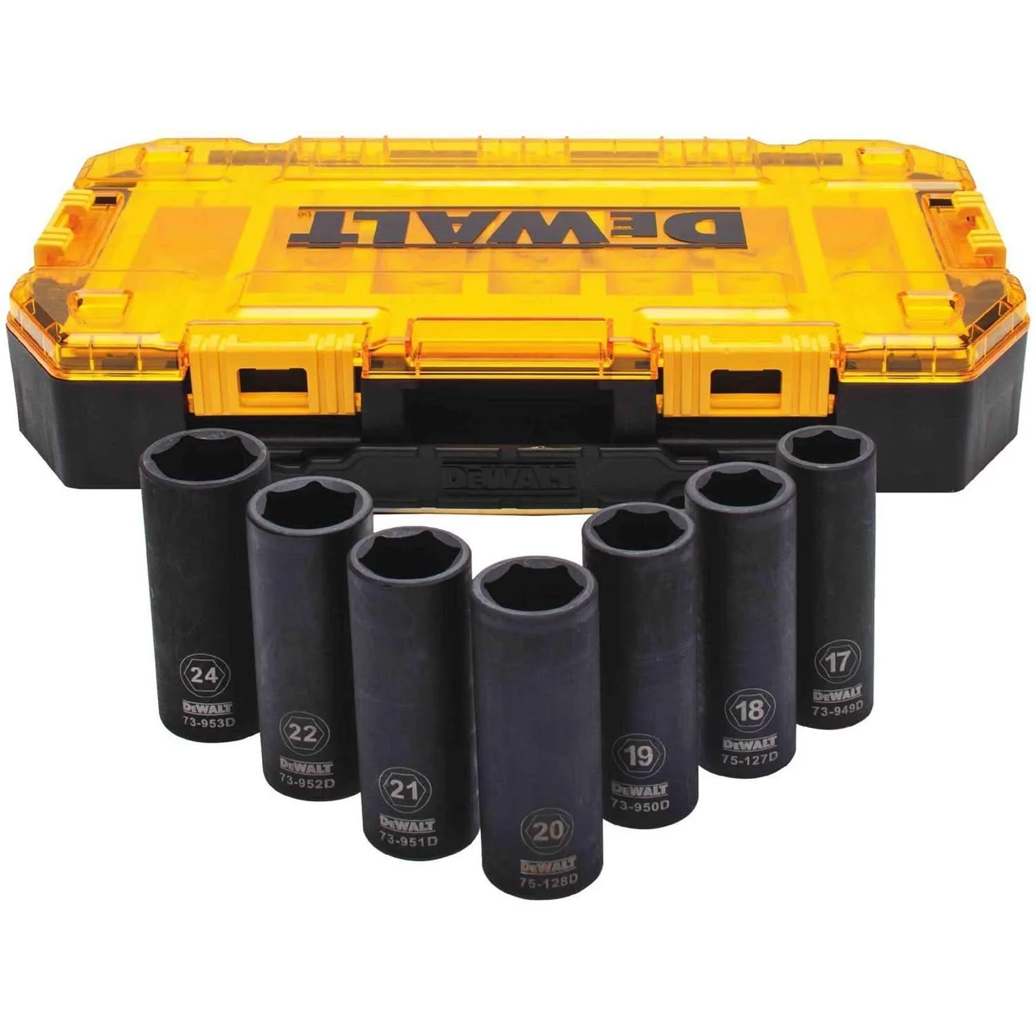 Dewalt DWMT74737 7 Piece 1/2-in Drive Deep Impact Socket Set - Image 1