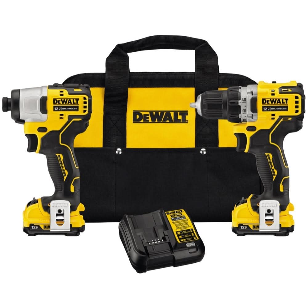 DeWalt DCK221F2 12V MAX Brushless Drill Driver Combo 2.0Ah Kit - Image 1