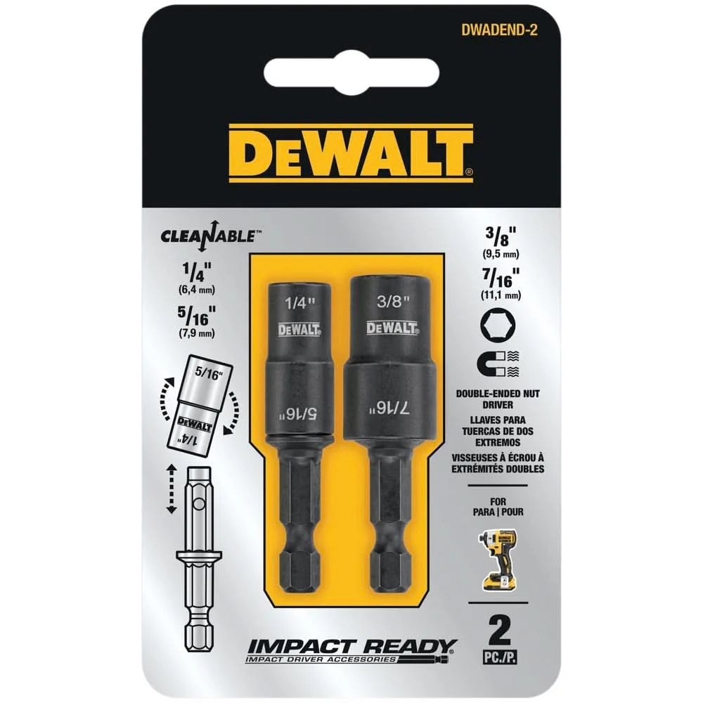 DeWalt DWADEND-2 2-Piece  Reversible Nut Driver Set - Image 1