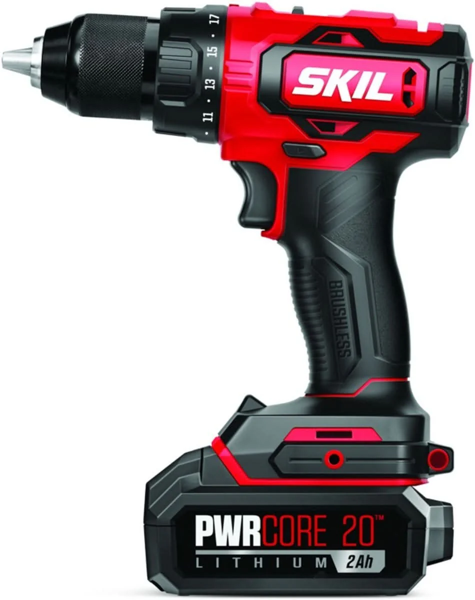 SKIL DL529302 PWR CORE 20 Brushless 20V 1/2 In. Drill Driver Kit with Auto PWR JUMP Charger - Image 2