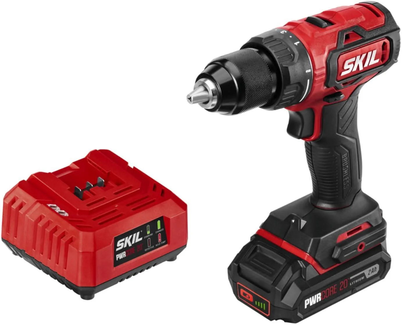 SKIL DL529303 PWR CORE 20 Brushless 20V 1/2 In. Drill Driver Kit - Image 2