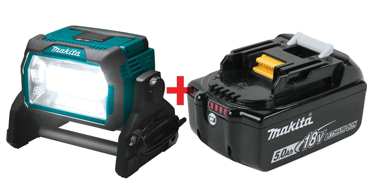 Makita 18V X2 LXT 10,000-Lumen Cordless/Corded Work Light with Battery - Image 3