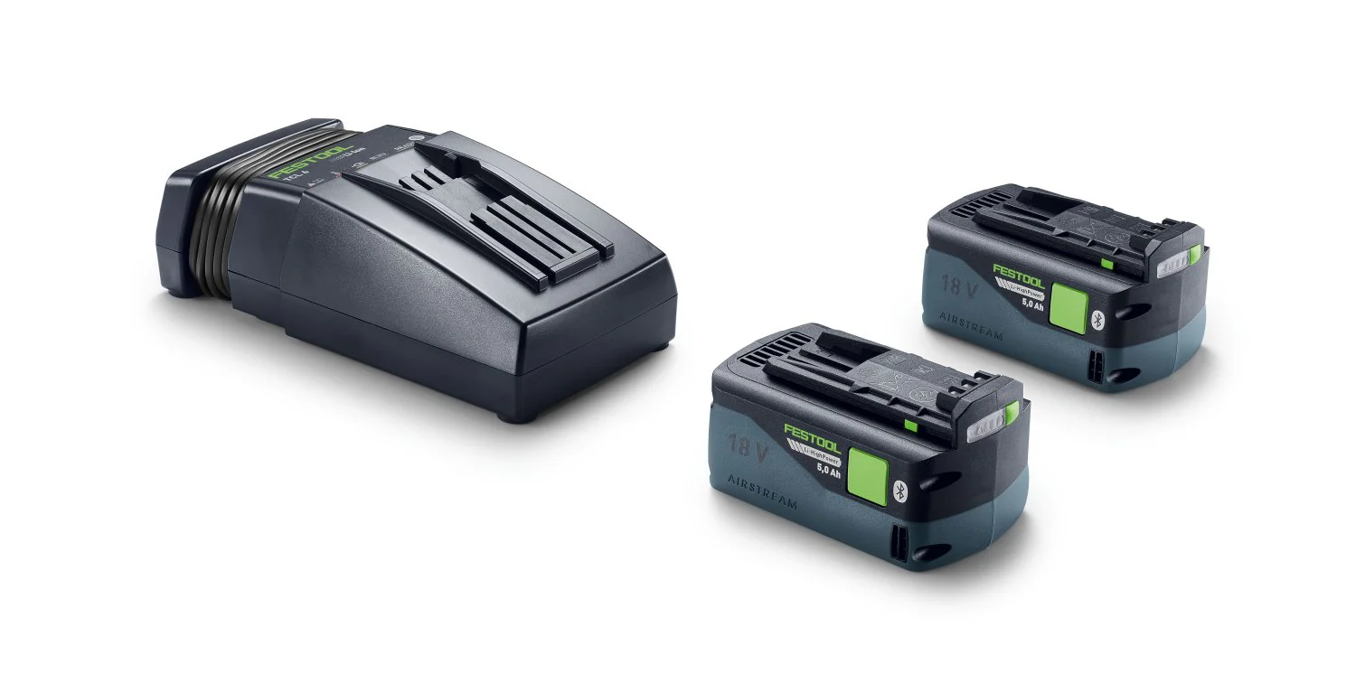 Festool 18V 5.0Ah Battery 2-Pack and TCL 6 Charger Energy Set (578742) - Image 1