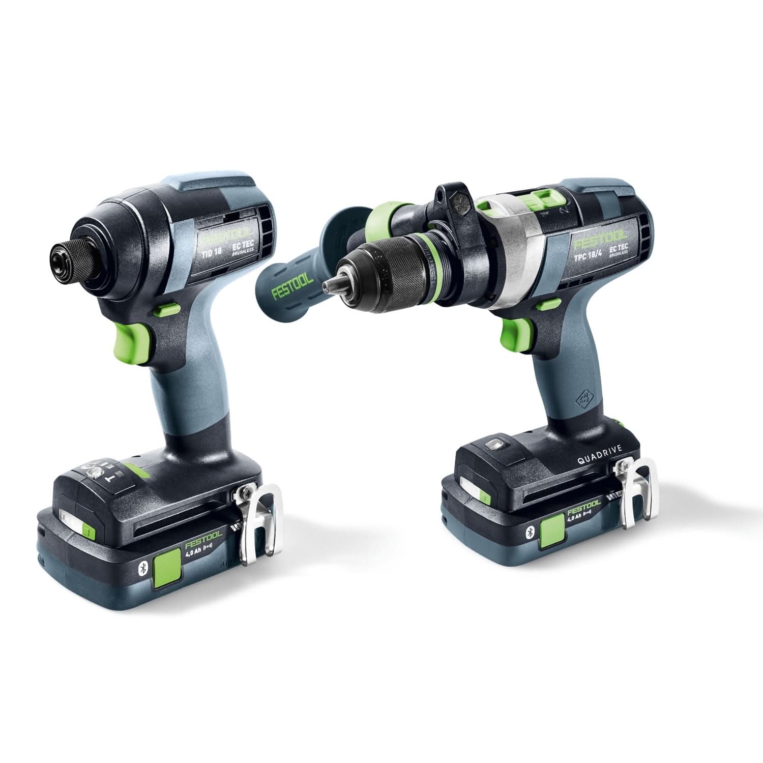 Festool 577616 QUADRIVE TPC 18/4 Cordless Hammer Drill and TID 18 Cordless Impact Screwdriver Combo Kit w/ Systainer3 - Image 2