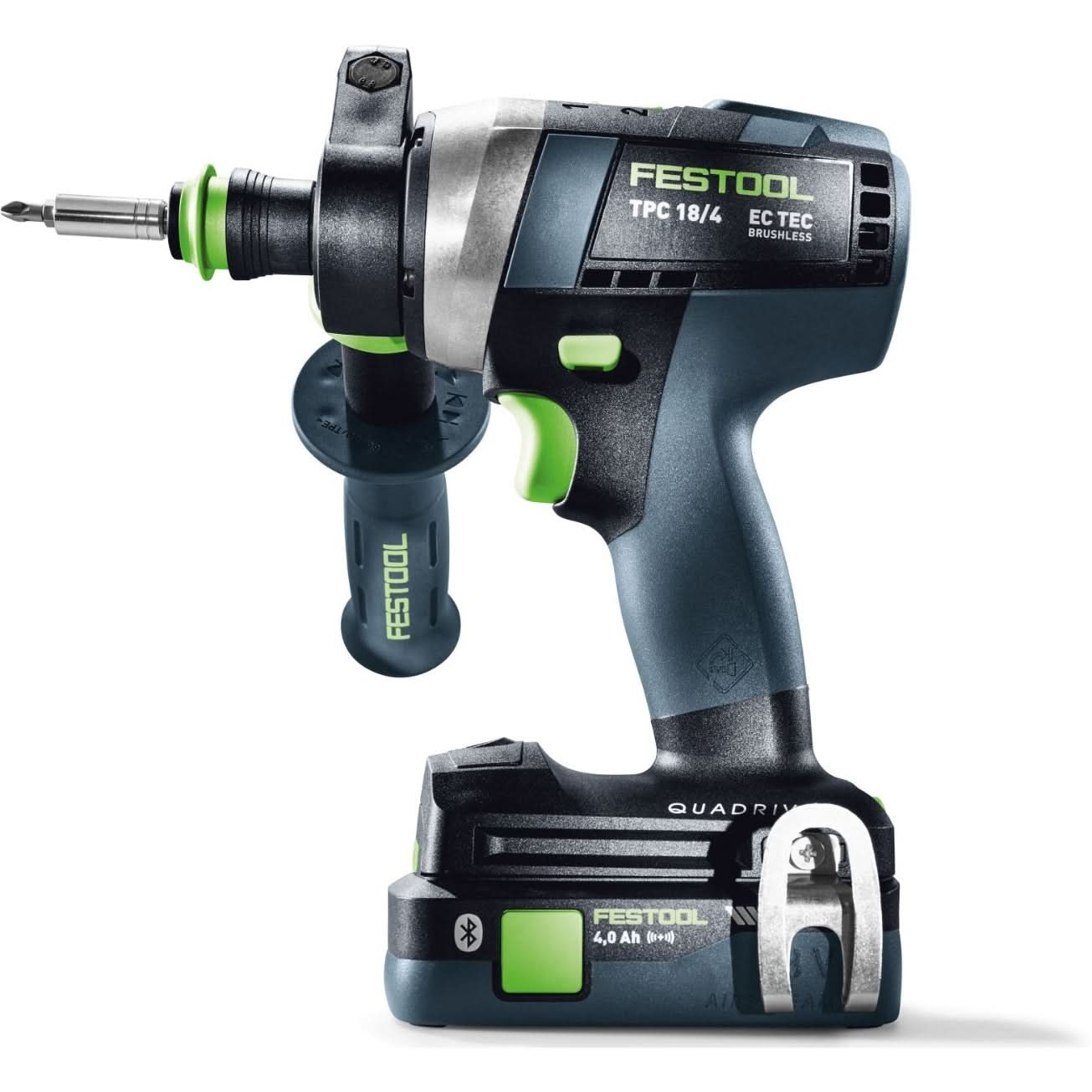 Festool 577626 QUADRIVE TPC 18/4 Cordless Hammer Drill 18V 4.0Ah Set w/ Systainer3 - Image 2