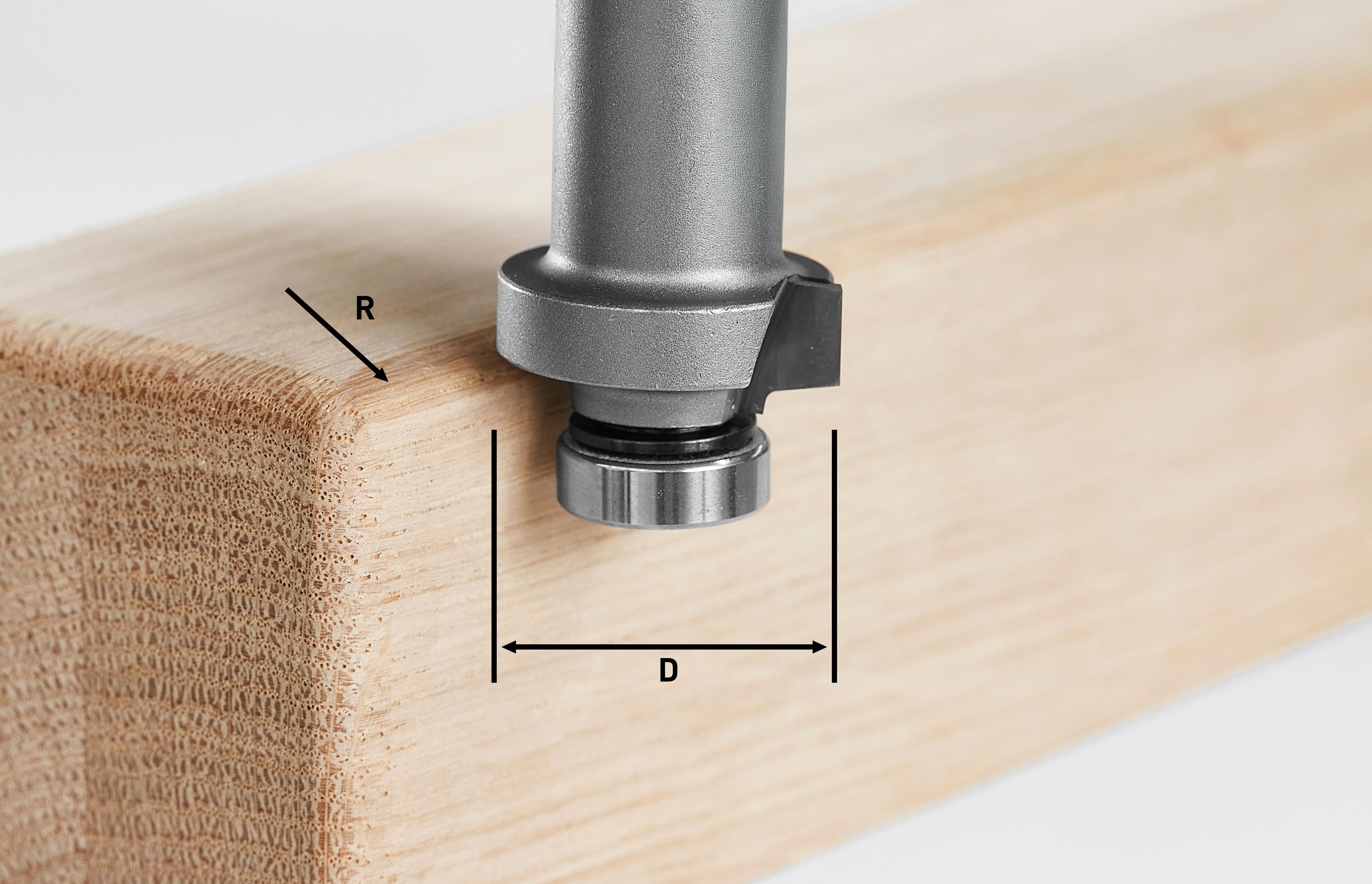 Festool 27mm Roundover Cutter for Edge Routing for OFKC 500 Router (578377) - Image 2