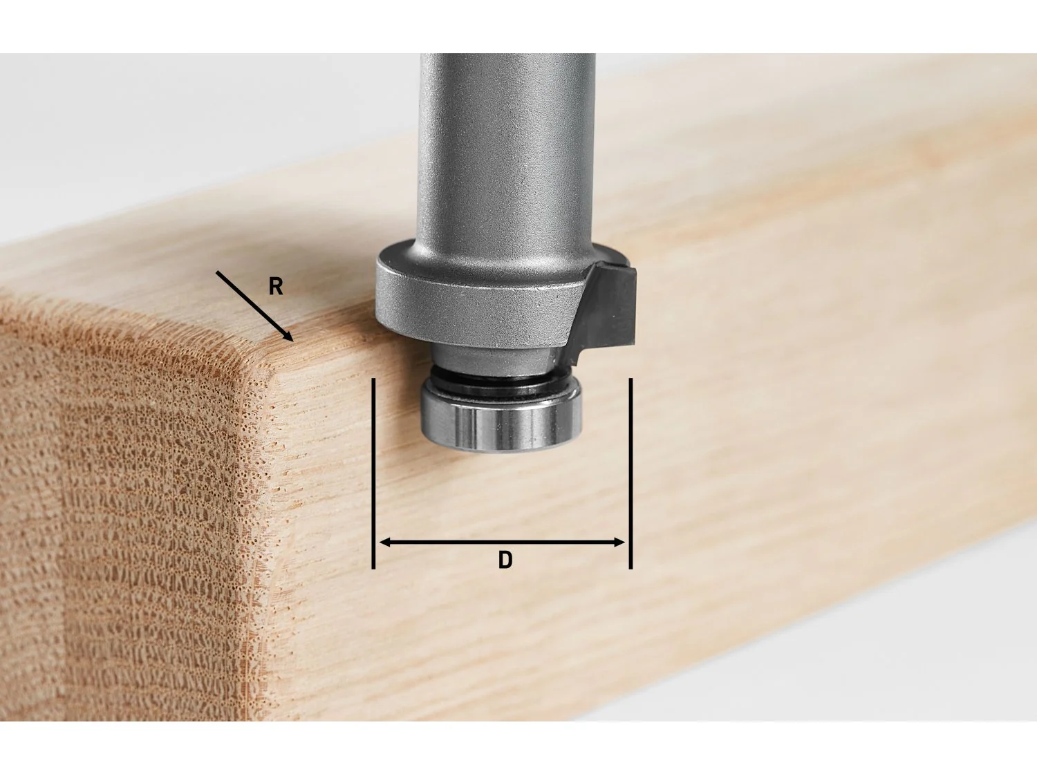 Festool 27mm Roundover Cutter for Plastic and Solid Wood Edging for OFKC 500 Router (578376) - Image 2