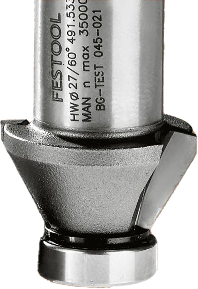 Festool 45-Degree 27mm Chamfer Cutter Router Bit for OFKC 500 Router (490090) - Image 1
