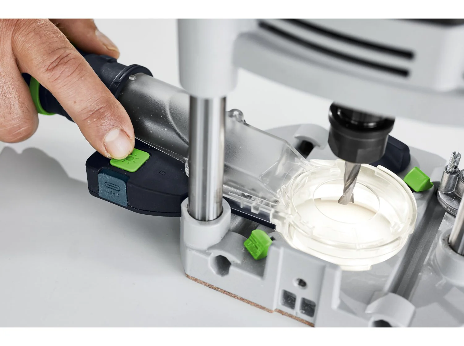 Festool Dust Extraction Port with Light Module for OF 1400 Router (578683) - Image 3