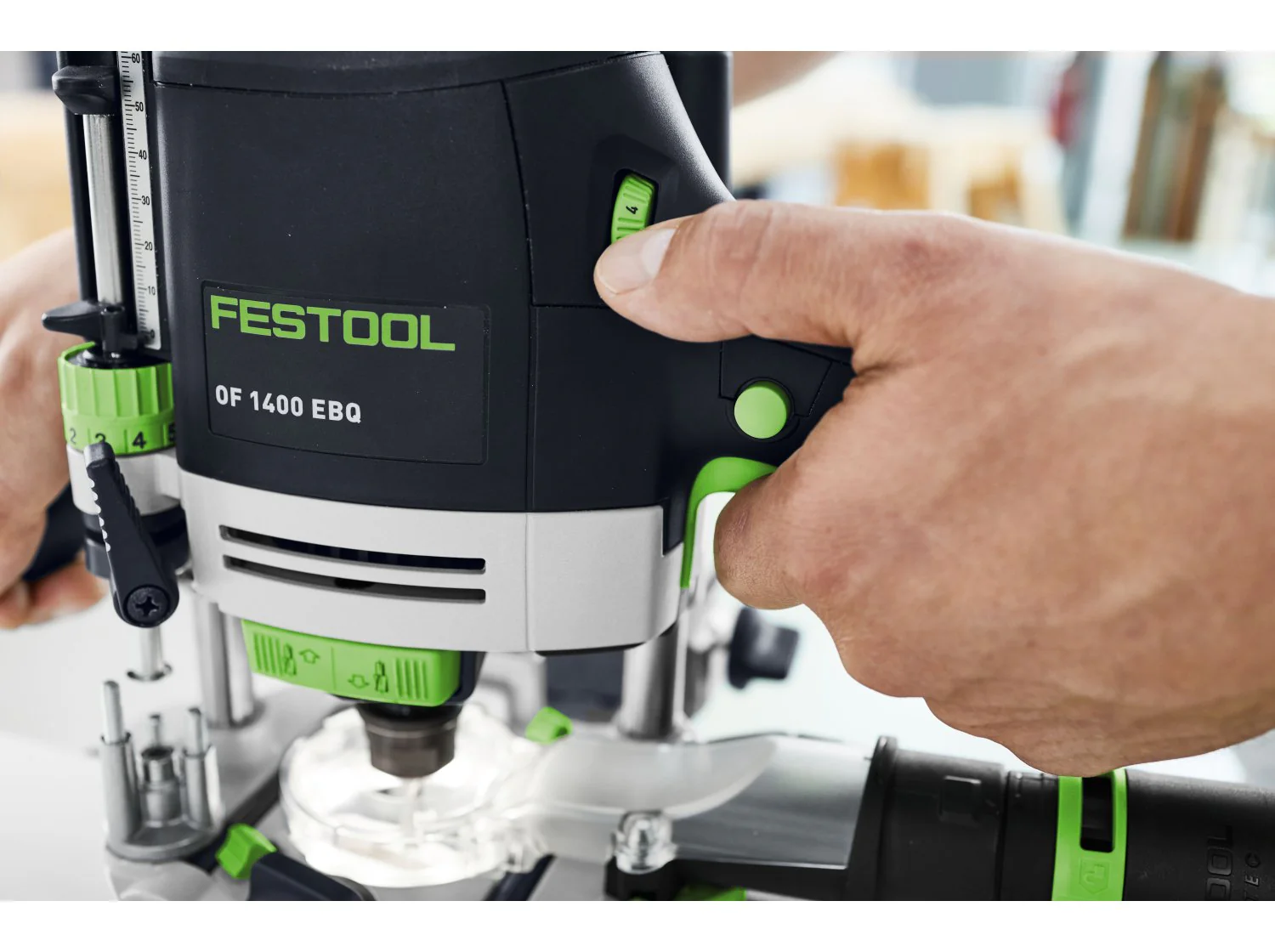 Festool OF 1400 EBQ-Plus Corded Plunge Router with LED Light in Systainer (578951) - Image 3