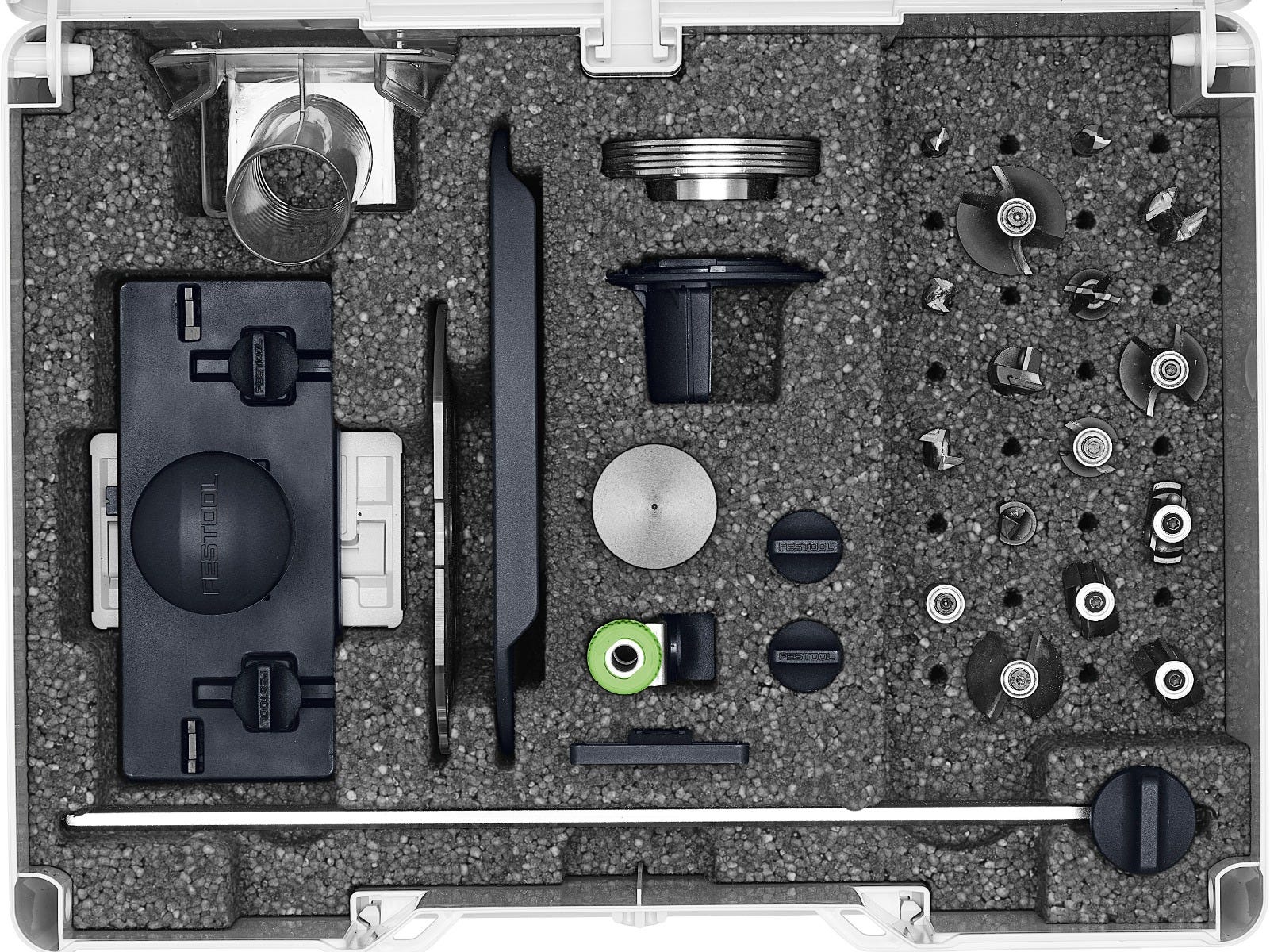 Festool 578047 ZS-OF 1010 I 17-Piece Imperial Router Accessory SYS3 Set - Image 3