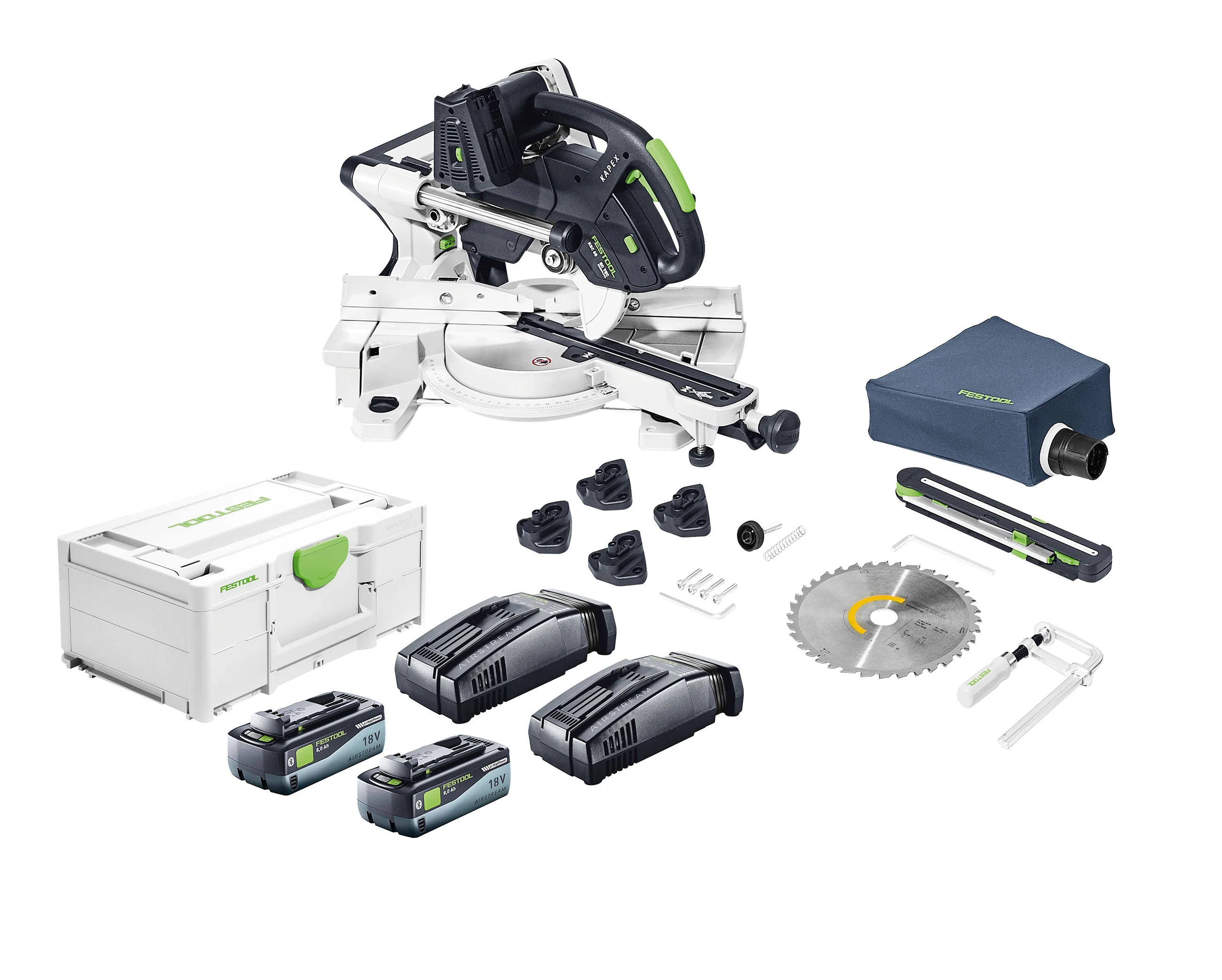 Festool LIMITED EDITION Kapex KSC 60 EB Cordless Dual-18V Miter Saw 8.0 Kit [579356]