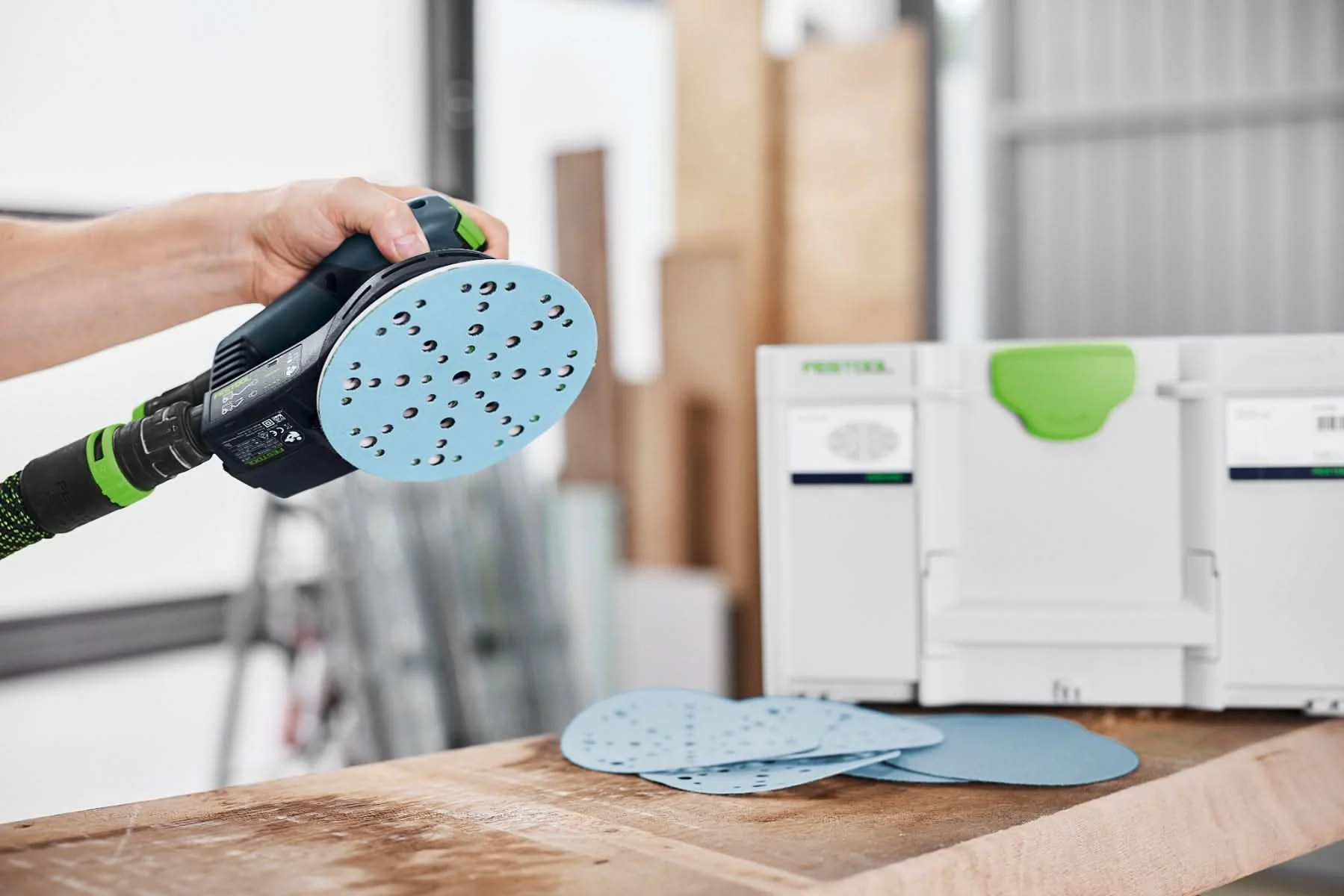 Festool 578166 D150 6-Inch Granat Abrasives 60/80/120/180/220/320-Grit 60-Piece Starter Set - Image 2