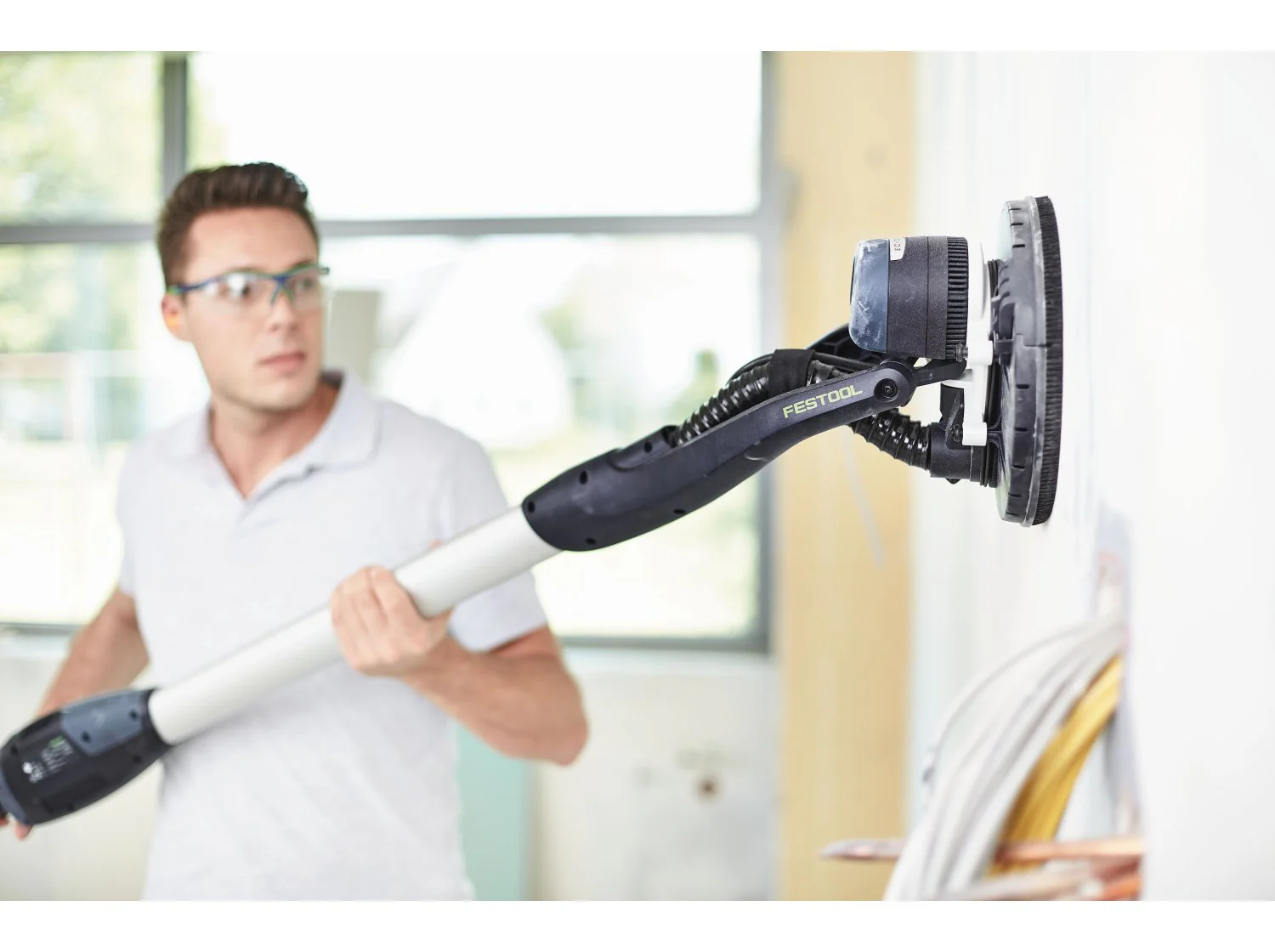 Festool 9-in. Corded Long-Reach Drywall Sander PLANEX EASY LHS-E 225 EQ-CB (578408) - Image 3