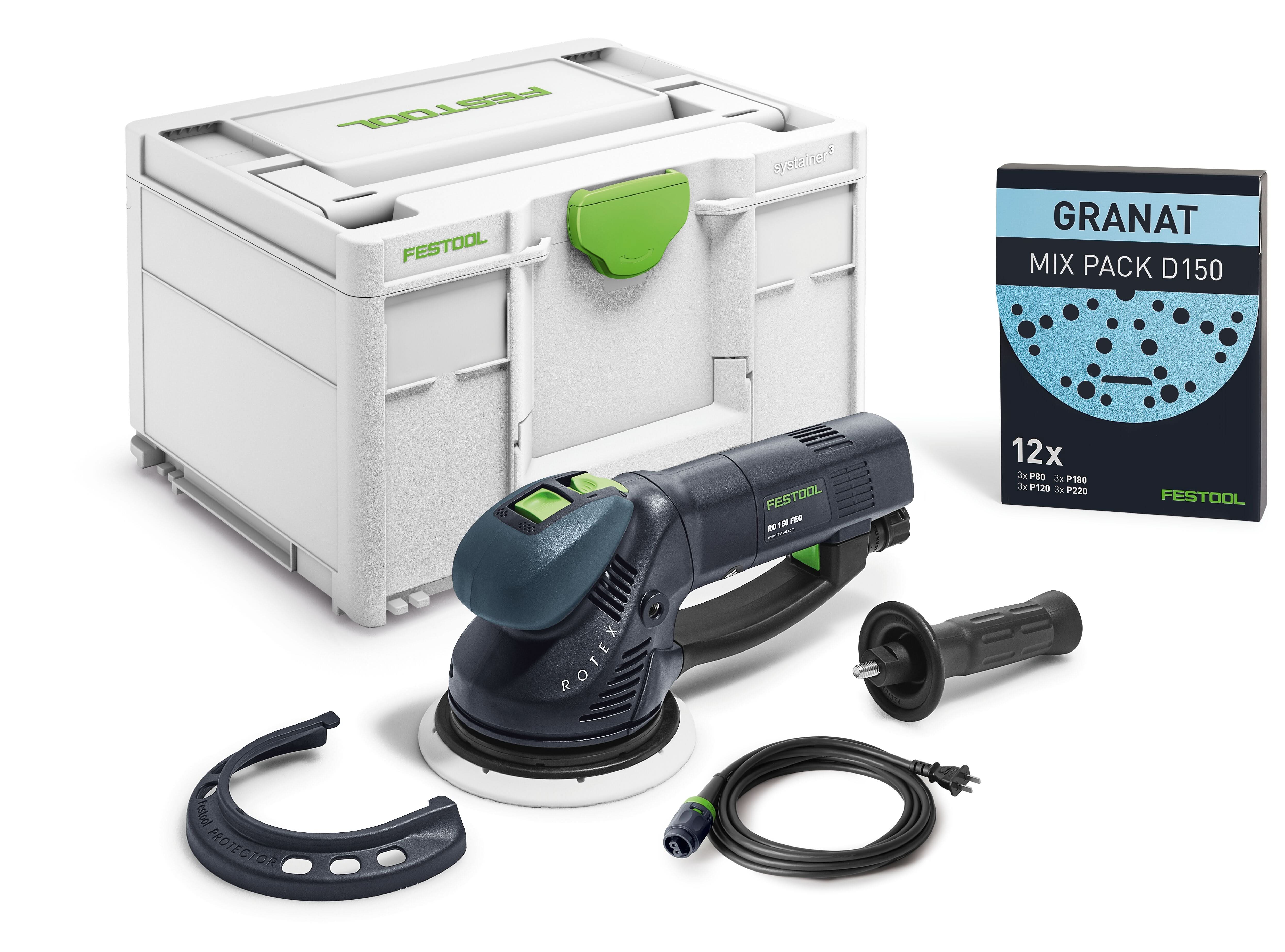 Festool 576028 RO 150 150mm (6″) FEQ Rotex Sander w/ Systainer3