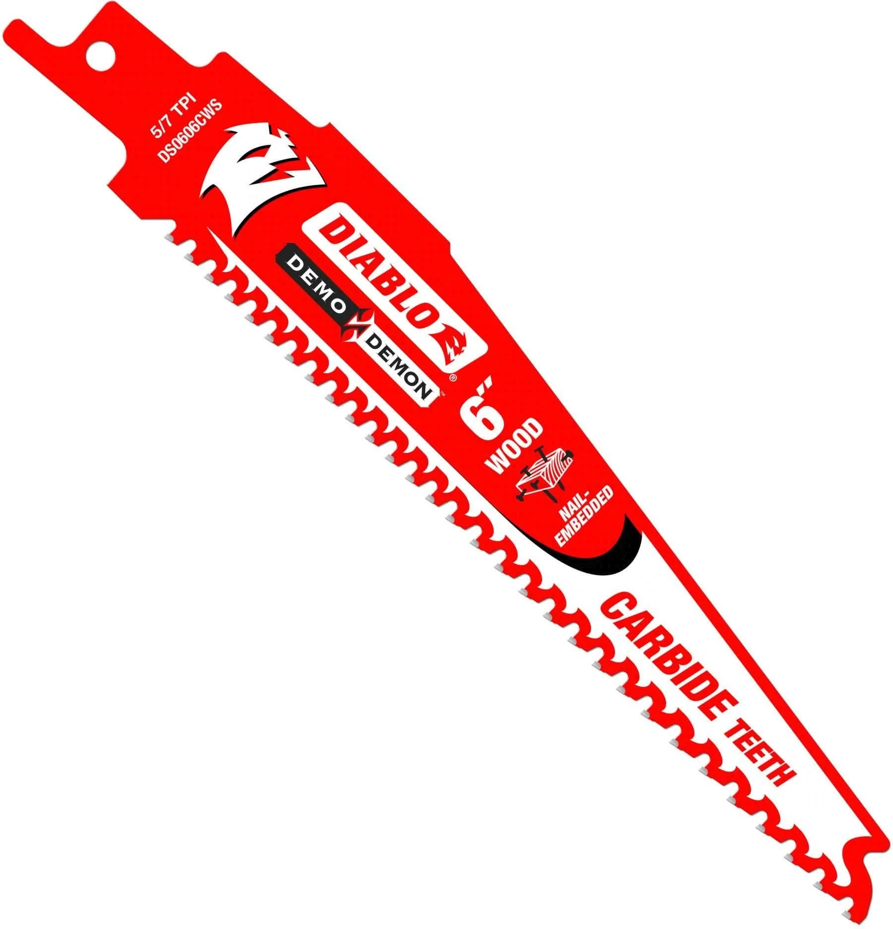 Diablo DS0603CP 6-Inch Carbide Tipped Pruning and Clean Wood Recip Blade and 6-Inch Demo Demon Carbide Recip Blade - Image 2