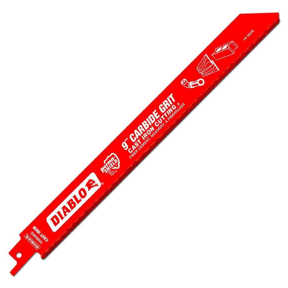 Diablo DS0930CGX 9″ Carbide Grit Recip Blade for Cast Iron, Fiber Cement, Masonry, and Fiberglass (Single)