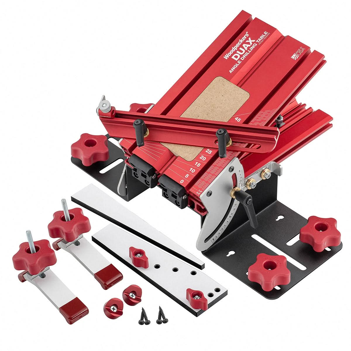 Woodpeckers DUAX-DEL Duax Angle Drilling Table – Deluxe Kit