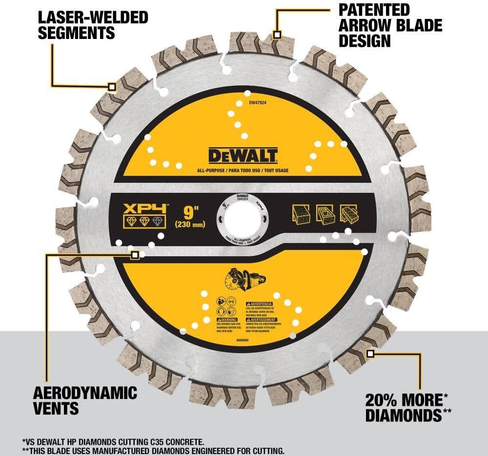 DeWalt DW47924 9IN Segmented XP4 All Purpose - Image 3