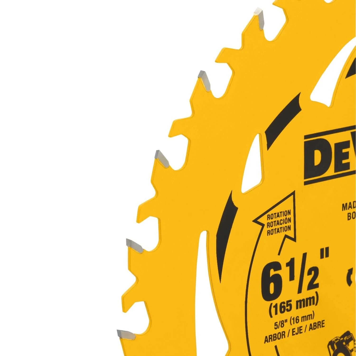 DeWalt DWA261224 6-1/2 in. 24T Carbide-Tipped Framing Saw Blade - Image 2