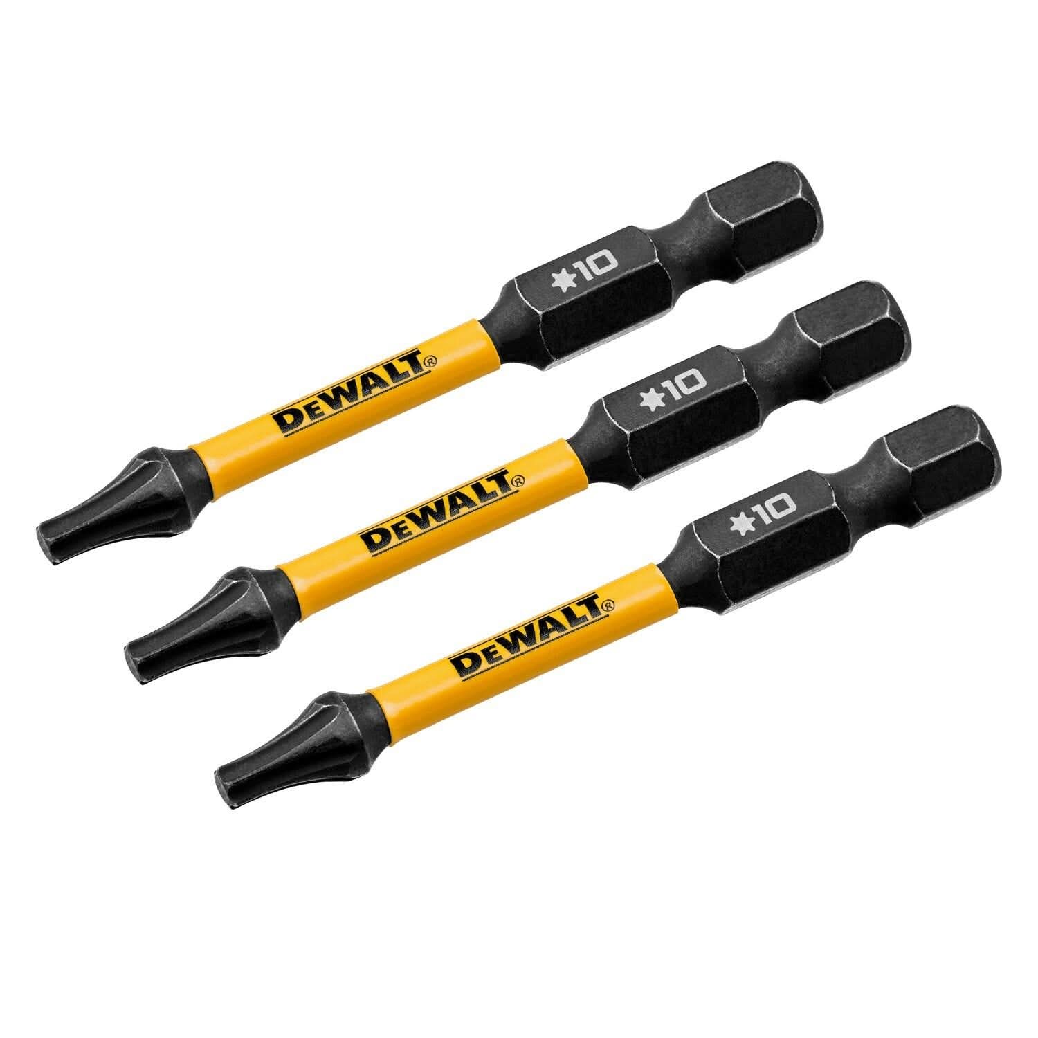 DeWalt DWAF2TX10IR3 FlexTorq Impact Ready Screwdriving Bit, T10, 2-1/4 in. (3-Pack) - Image 2