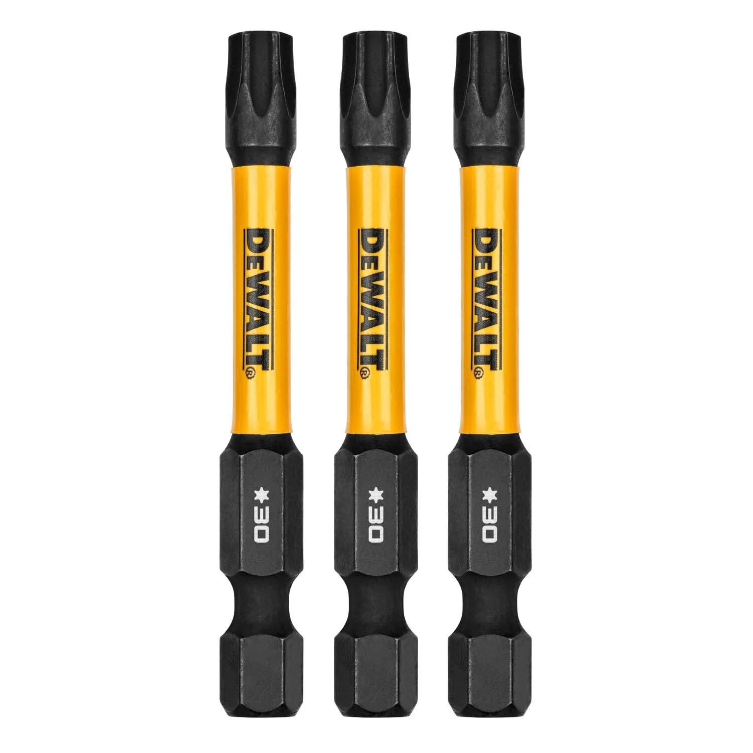 DeWalt DWAF2TX30IR3 FlexTorq Impact Ready Screwdriving Bit, T30, 2-1/4 in. (3-Pack)