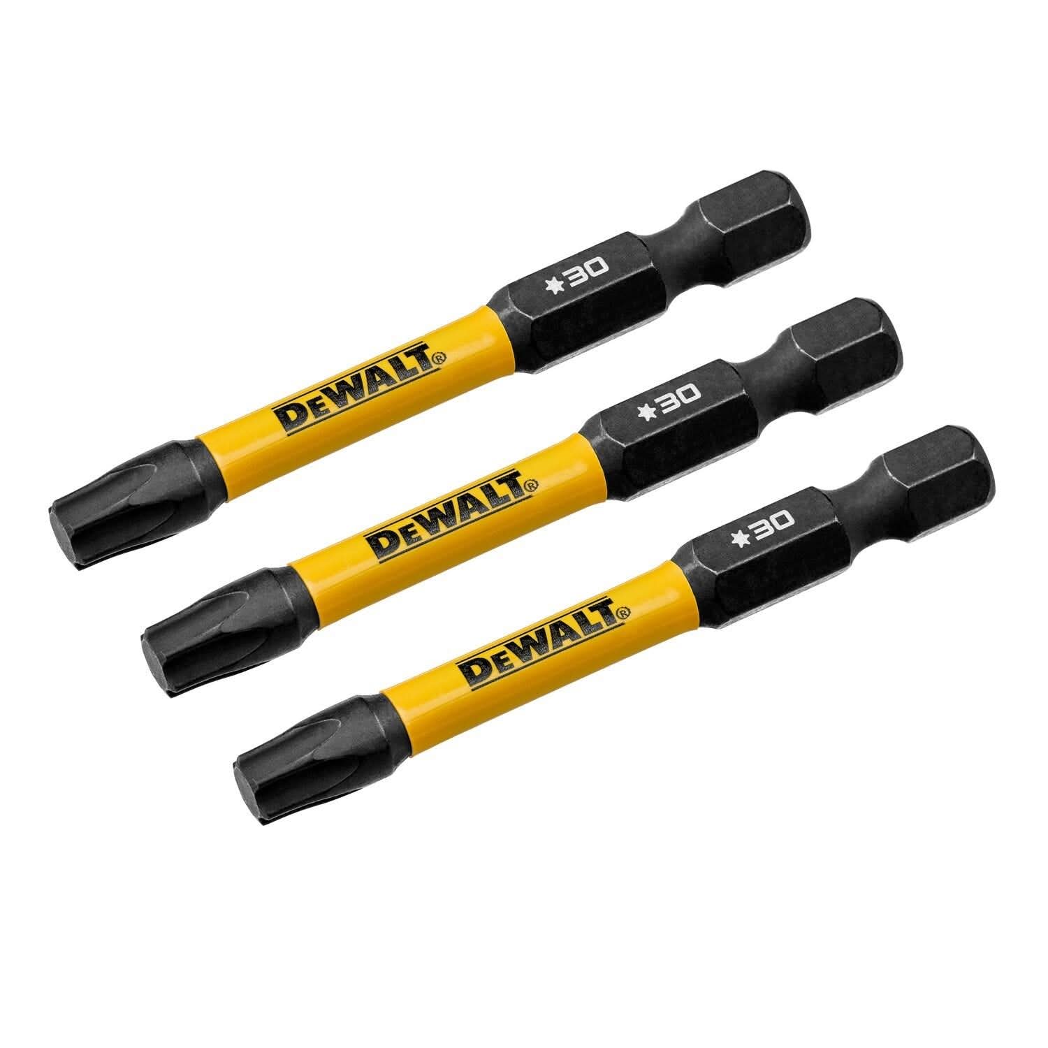 DeWalt DWAF2TX30IR3 FlexTorq Impact Ready Screwdriving Bit, T30, 2-1/4 in. (3-Pack) - Image 2