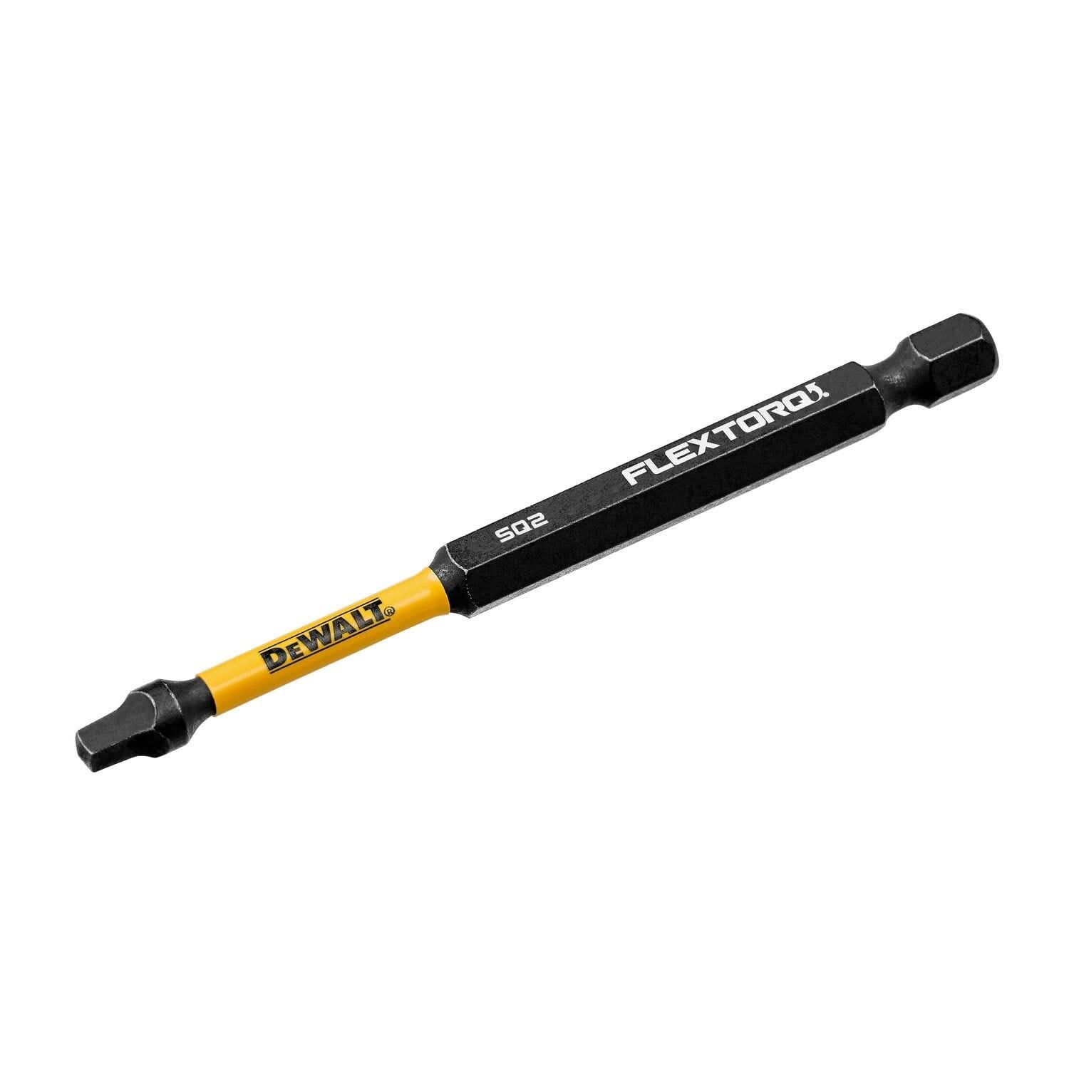 DeWalt DWAF3SQ2IR FlexTorq Impact Ready Screwdriving Bit, SQ2, 3-1/2 in. - Image 3