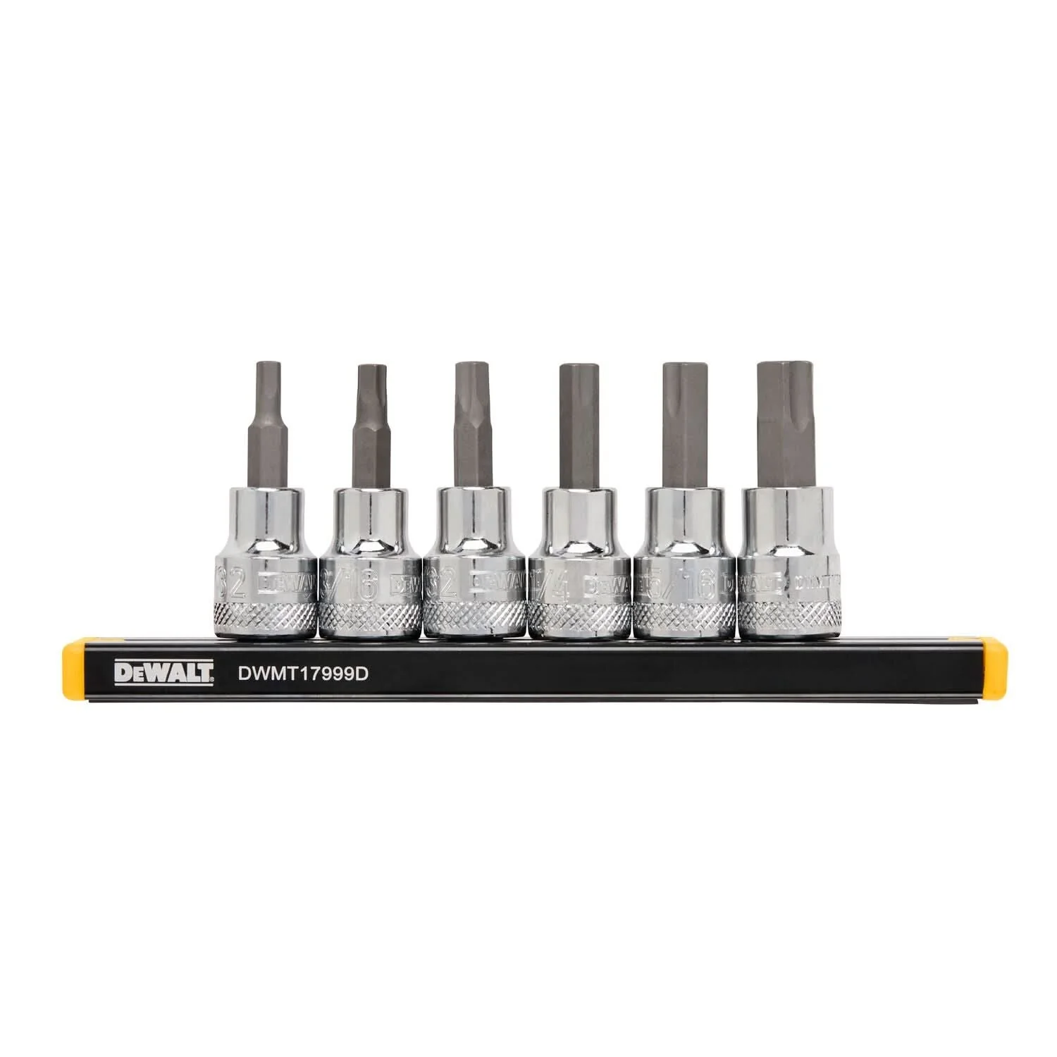 DeWalt DWMT17000 6-Piece 3/8 in. Drive SAE Hex Bit Socket Set - Image 1