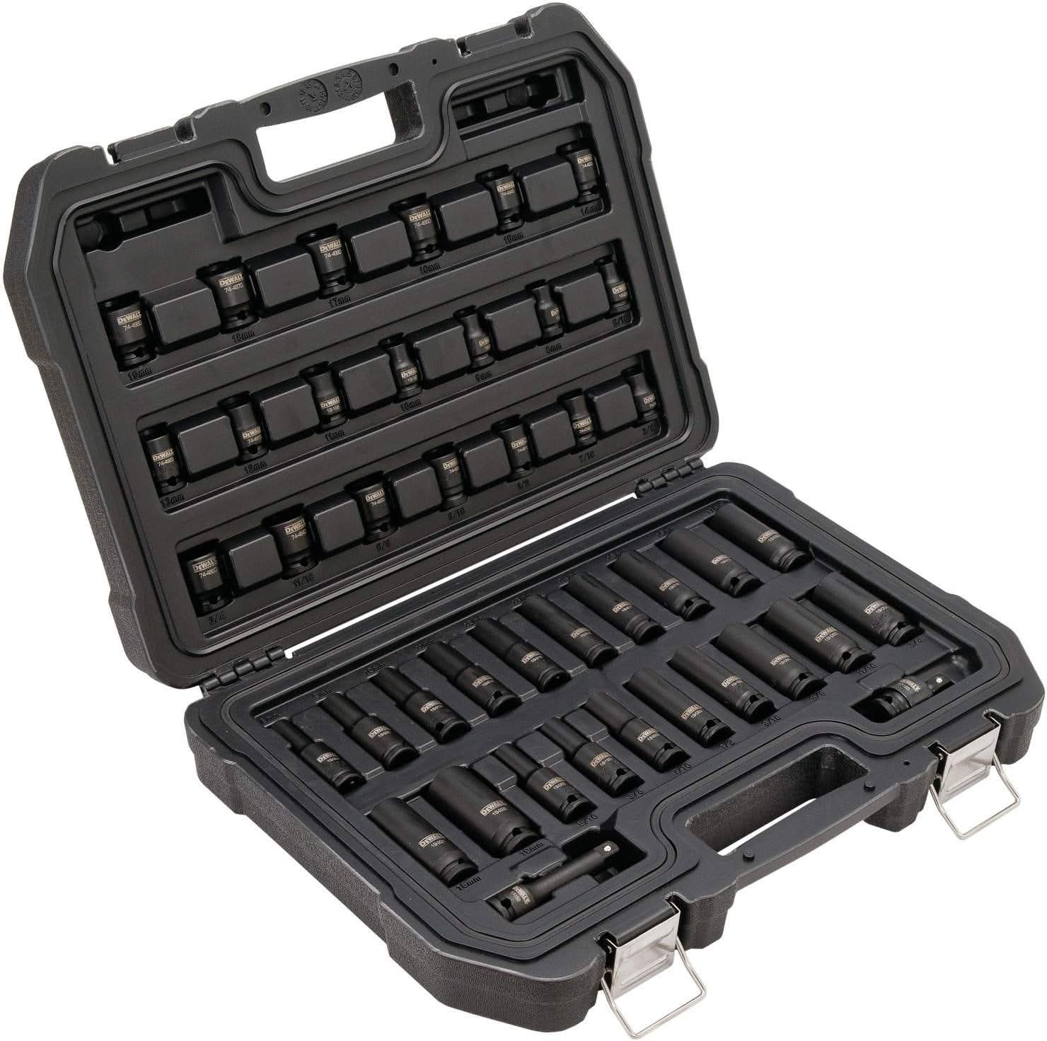 Dewalt DWMT19248 42 Piece 3/8-in Drive Combination Impact Socket Set - 6 Point - Image 1