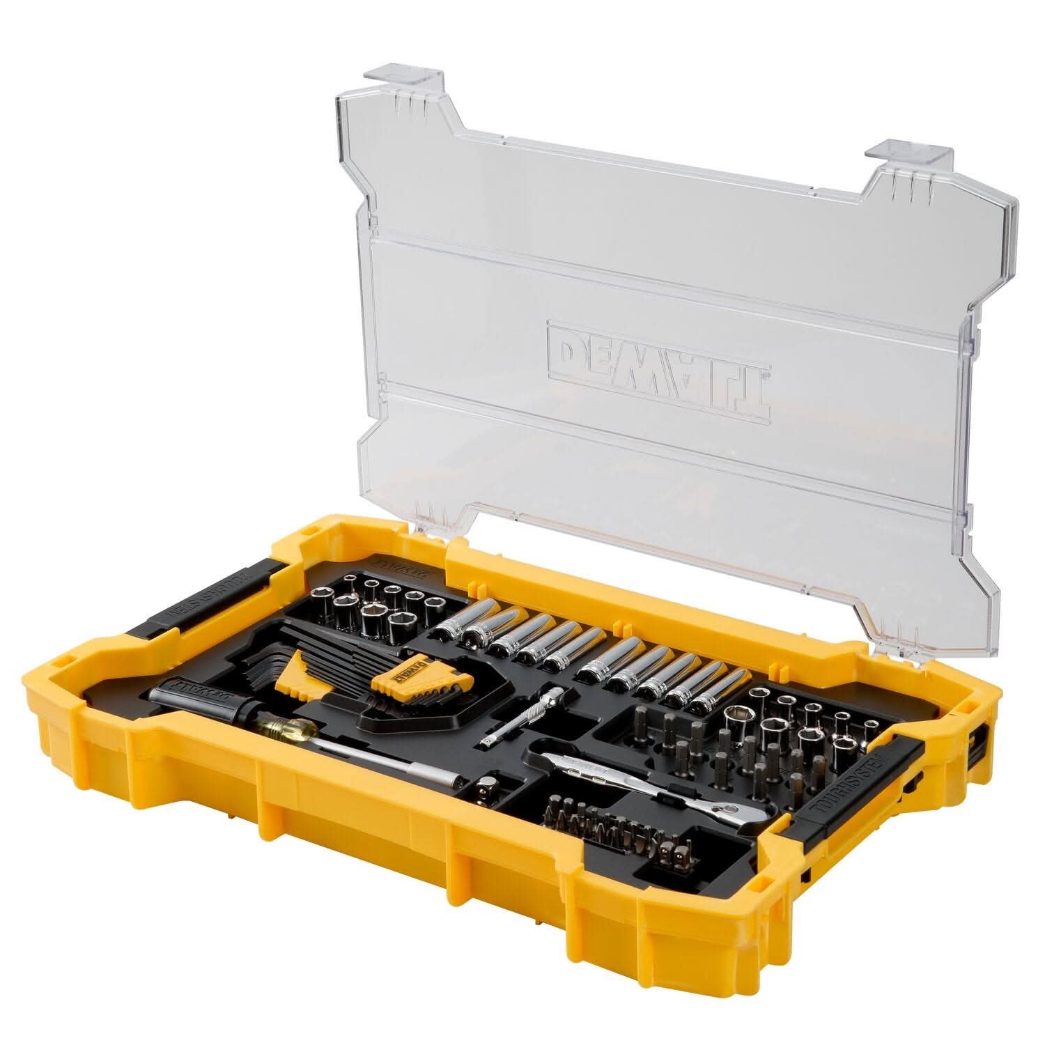 DeWalt DWMT45402 131-Piece 1/4 in. & 3/8 in. Mechanics Tool Set w/ ToughSystem 2.0 Tray - Image 3
