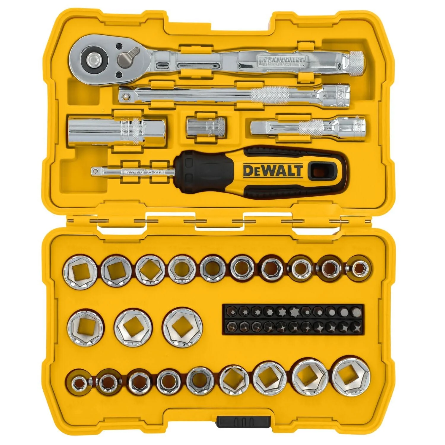 DeWalt DWMT45423 50-Piece 3/8 in. Drive Mechanics Tool Set - Image 2