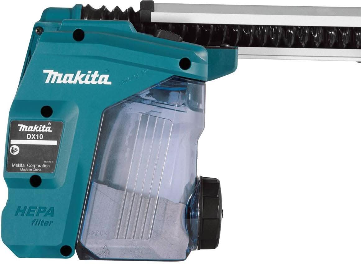 Makita DX10 Dust Extractor Attachment with HEPA Filter Cleaning Mechanism - Image 2