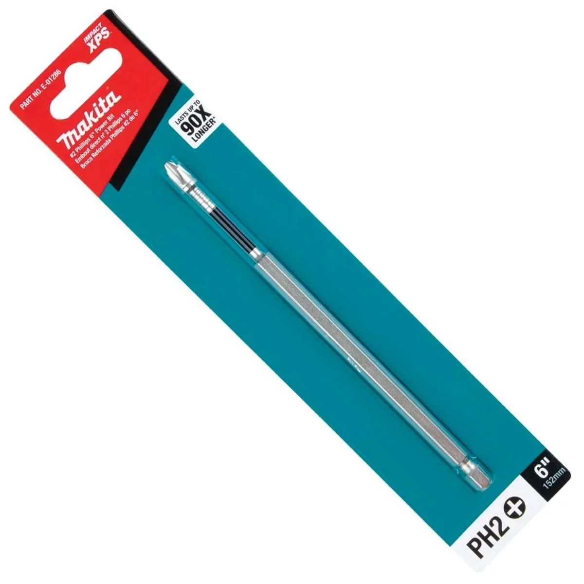 Makita E-01286 Impact XPS #2 Phillips 6" Power Bit - Image 1