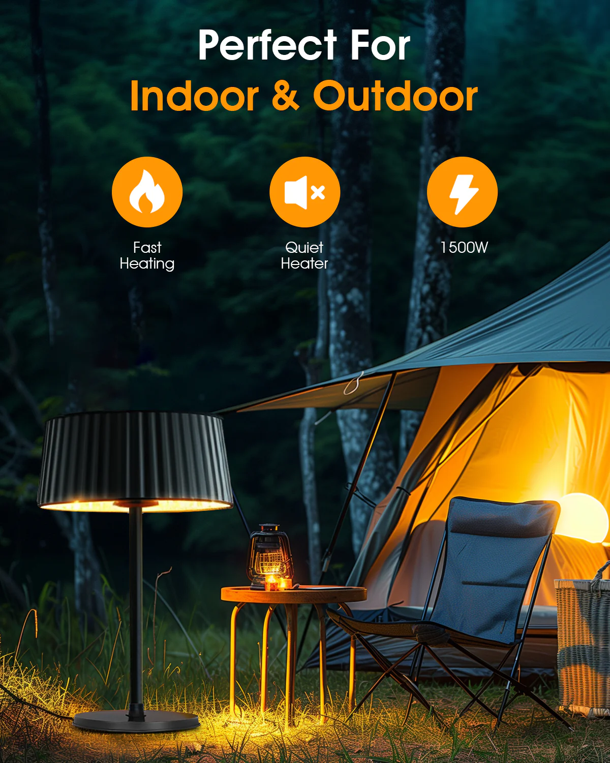 Advwin Electric Infrared Patio Heater 1500W - Image 2