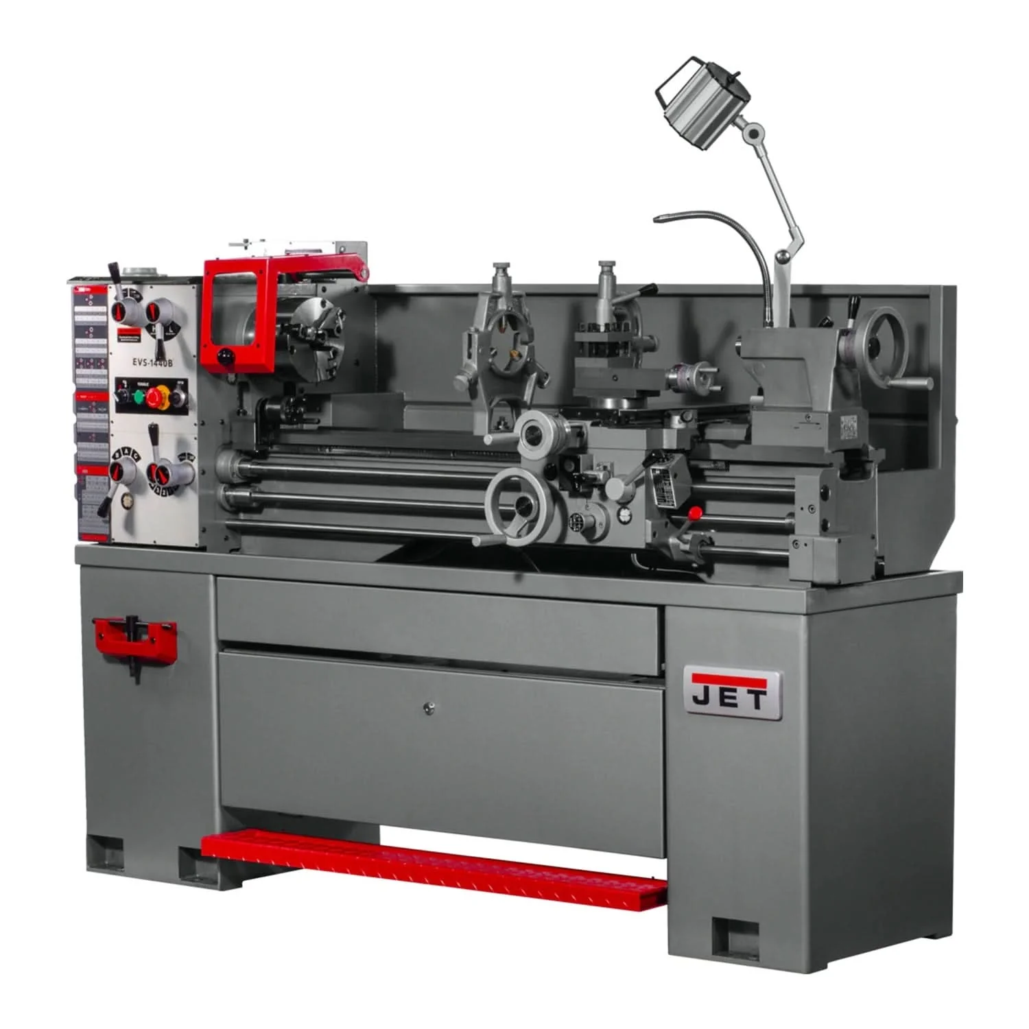 JET 311446 EVS-1440 Electronic Variable Speed lathe with Acu-Rite 203 DRO and Collet Closer, 3HP