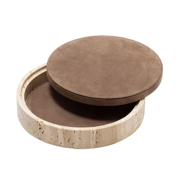 GIOBAGNARA | GIZA LEATHER & MARBLE ROUND BOX #11 | $855.00 - Image 2