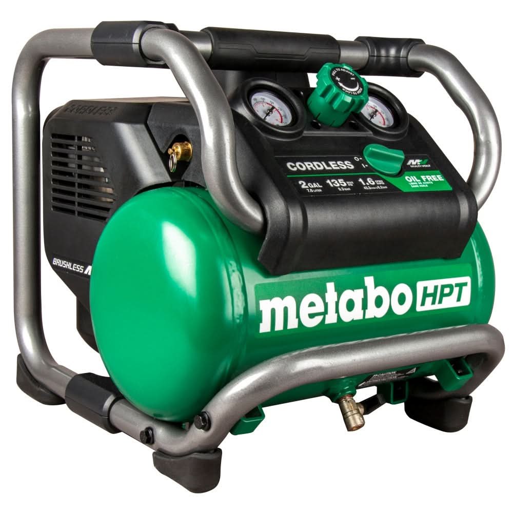 Metabo HPT EC36DAQ4M 36V Brushless 2-Gallon Air Compressor plus 36V/18V MultiVolt Battery and Charger 4.0Ah/8.0Ah Starter Kit - Image 2