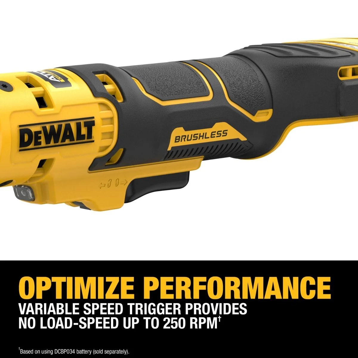 DeWALT DCF513EB 20V MAX ATOMIC Brushless Cordless 3/8-in. Extended Reach Ratchet, Tool Only - Image 3