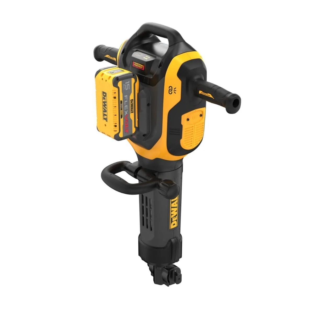 DeWalt DCH966Z2K 60V MAX 41 lb. 1-1/8 in. HEX Breaker Hammer 15Ah Kit - Image 3