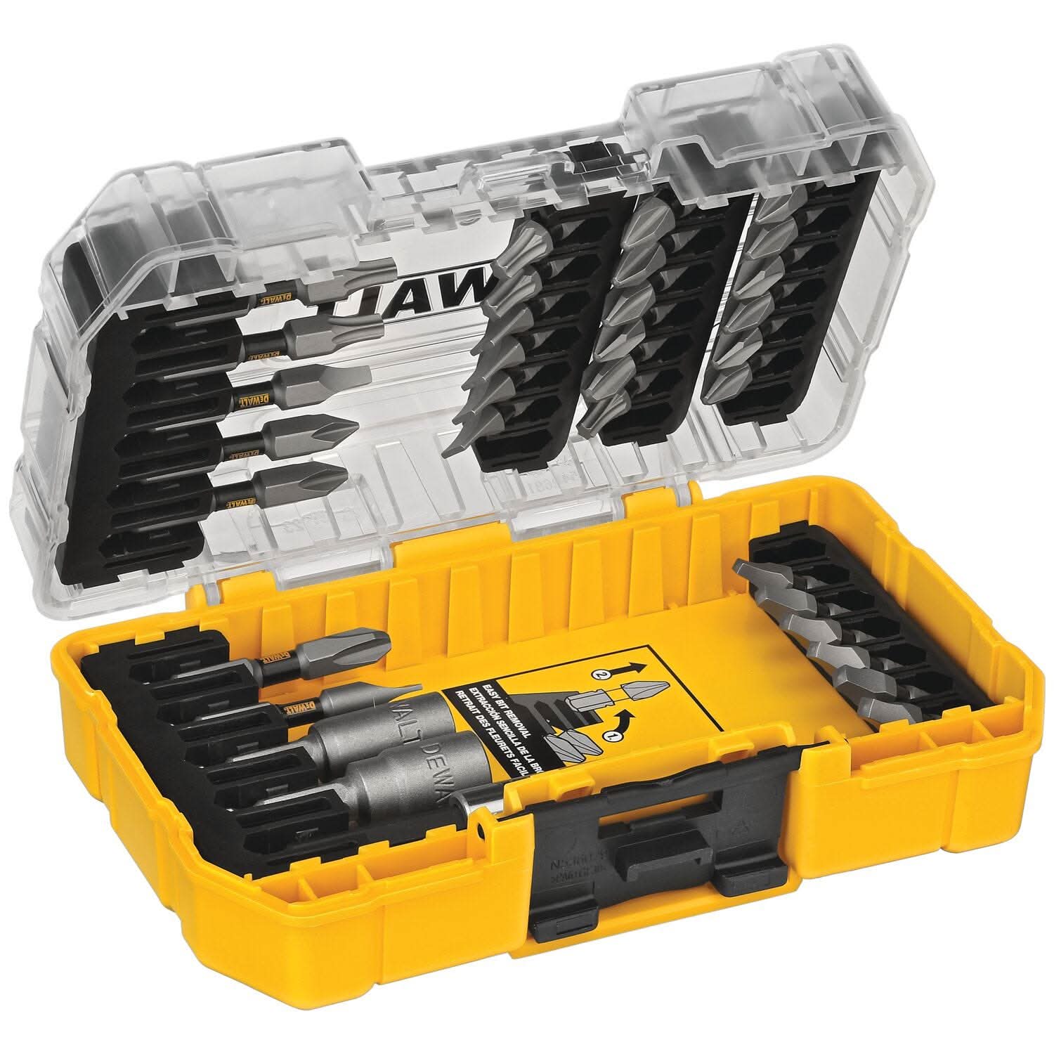 DeWalt DWA35SET 35 Pc. Tough Grip Screwdriving Bit Set With Toughcase + System - Image 3