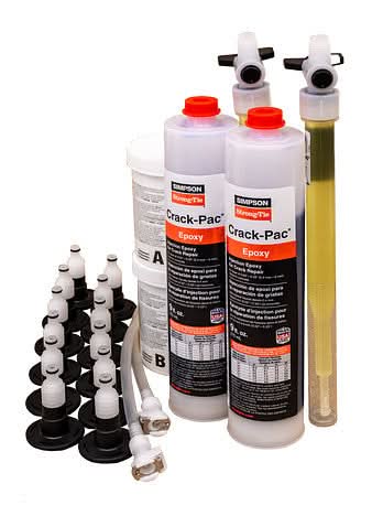 Simpson Strong-Tie Crack-Pac 9-oz. Injection Epoxy Kit, 2 Cartridges (ETIPAC2G10KT) - Image 1