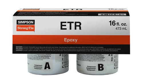 Simpson Strong-Tie Concrete Repair and Paste-Over Epoxy, 16-oz. (ETR16) - Image 1