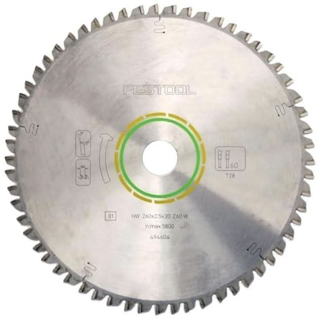 Festool 495388 General Purpose Blade For The Kapex Miter KS 120 Miter Saw - 60 Tooth - Image 1