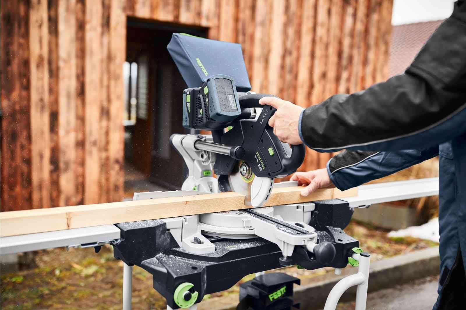 Festool LIMITED EDITION Kapex KSC 60 EB Cordless Dual-18V Miter Saw 8.0 Kit + UG Stand w/ Extensions - Image 3