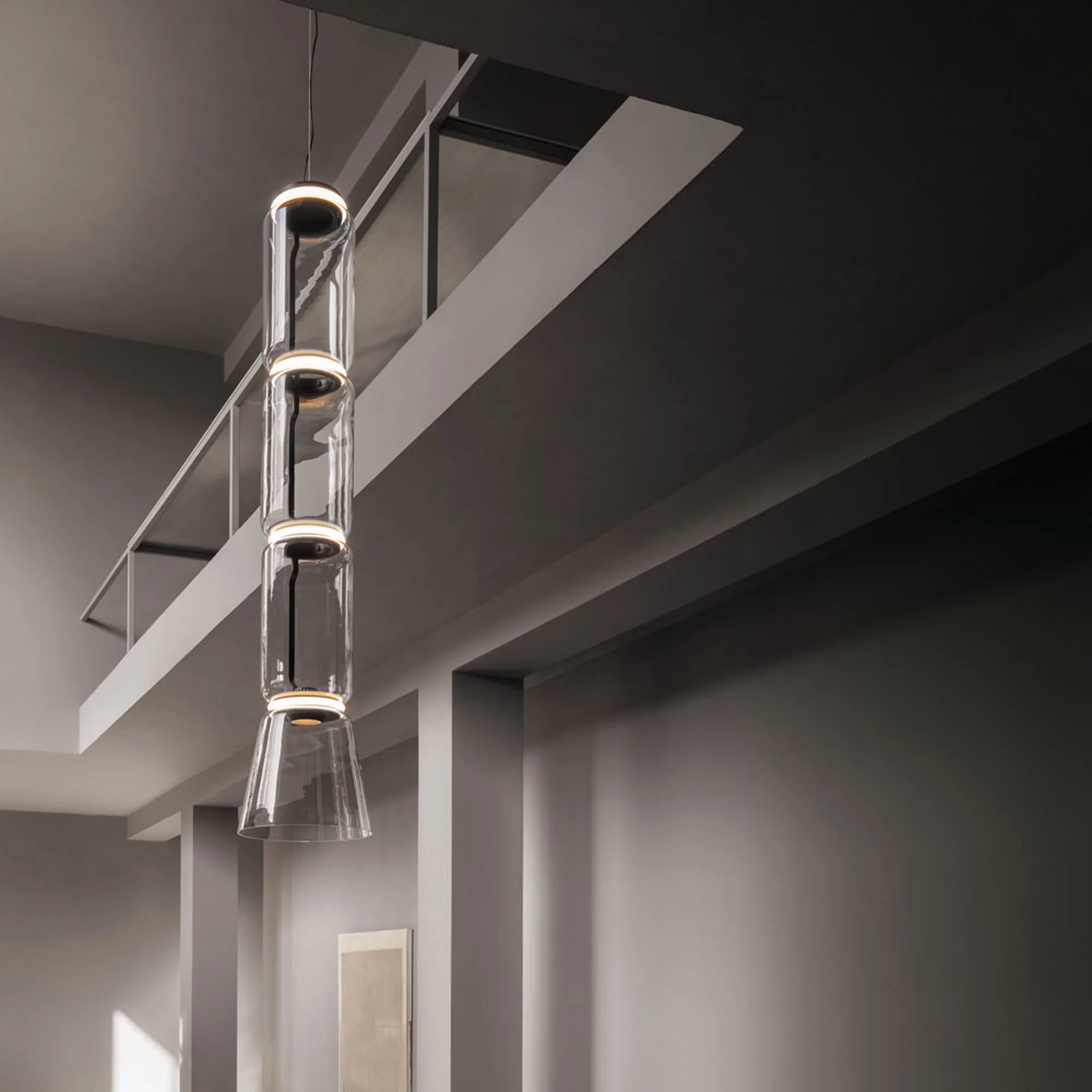 FLOS | NOCTAMBLUE LOW CYLINDER WITH CONE PENDANT LIGHT | $9,540.00 - $19,080.00 - Image 3
