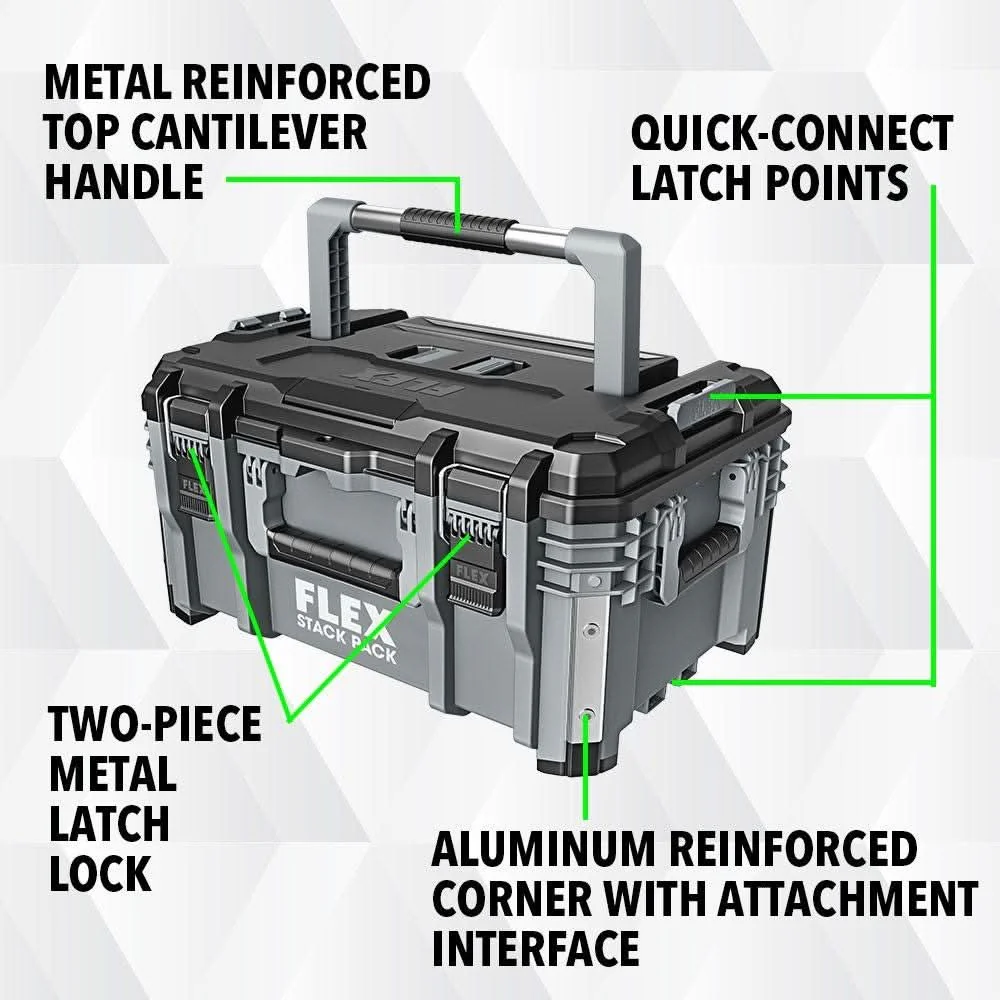 Flex FS1102-FLEX FLEX FS1102 STACK PACK Medium Tool Box - Image 2