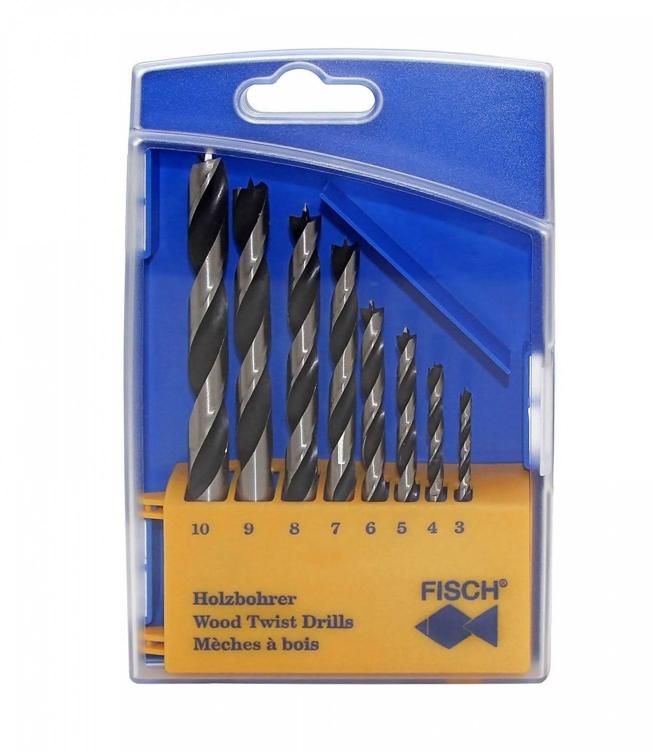 Fisch FSF-328094 Metric Brad Point Drill 8-Pc Set w/ Plastic Case - Image 2
